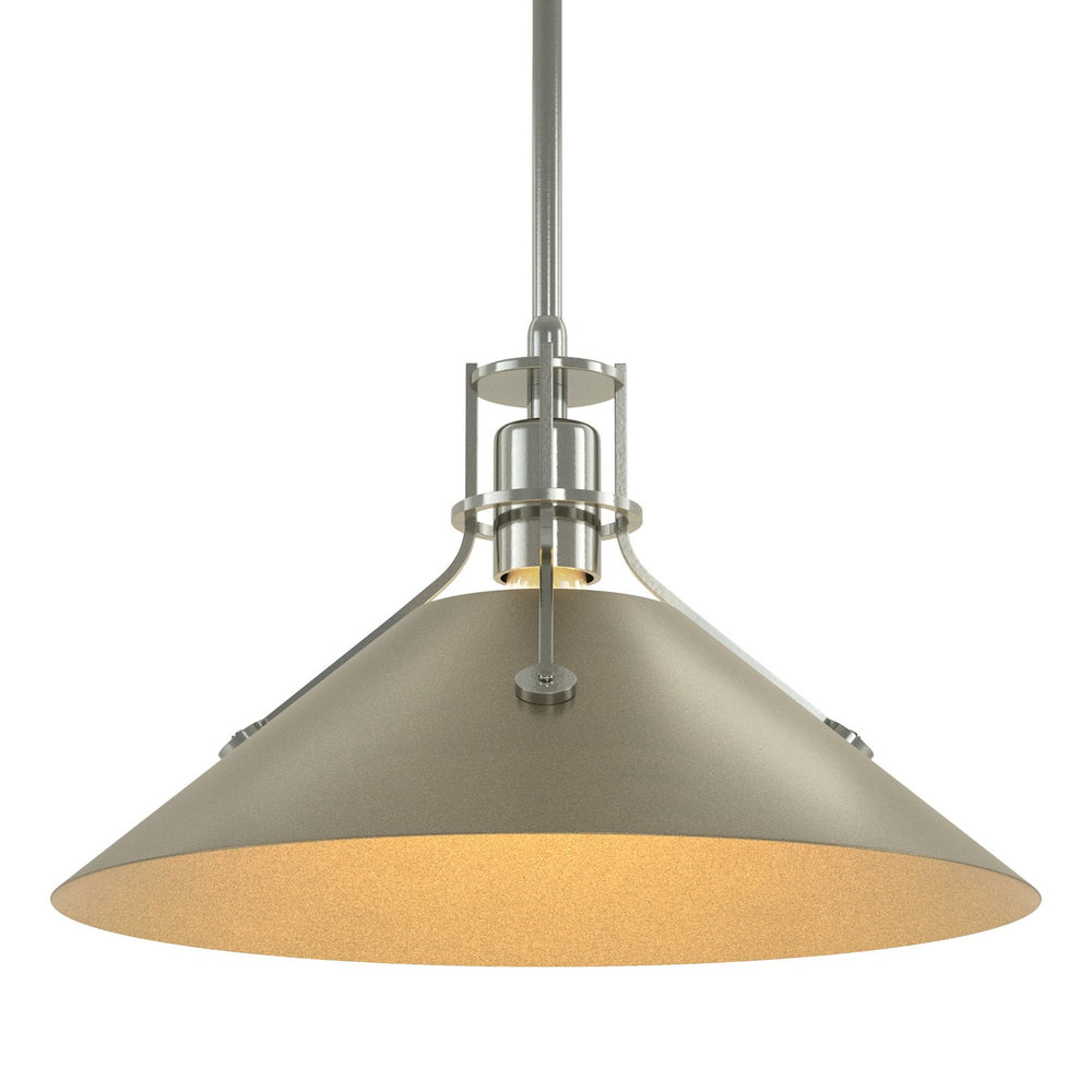 Hubbardton Forge - One Light Pendant - Henry - Sterling- Union Lighting Luminaires Decor