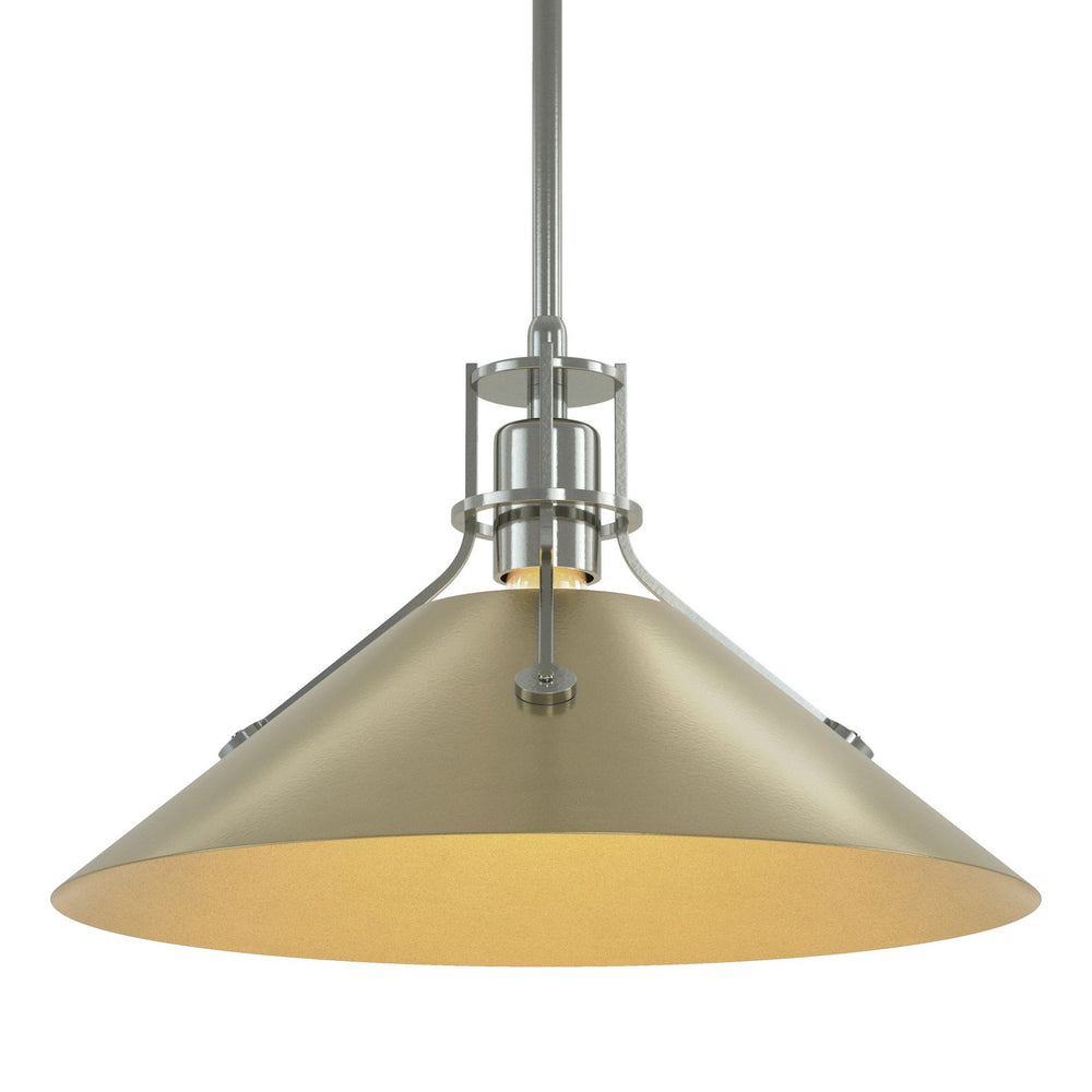 Hubbardton Forge - One Light Pendant - Henry - Sterling- Union Lighting Luminaires Decor