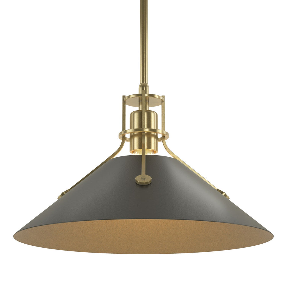Hubbardton Forge - One Light Pendant - Henry - Modern Brass- Union Lighting Luminaires Decor
