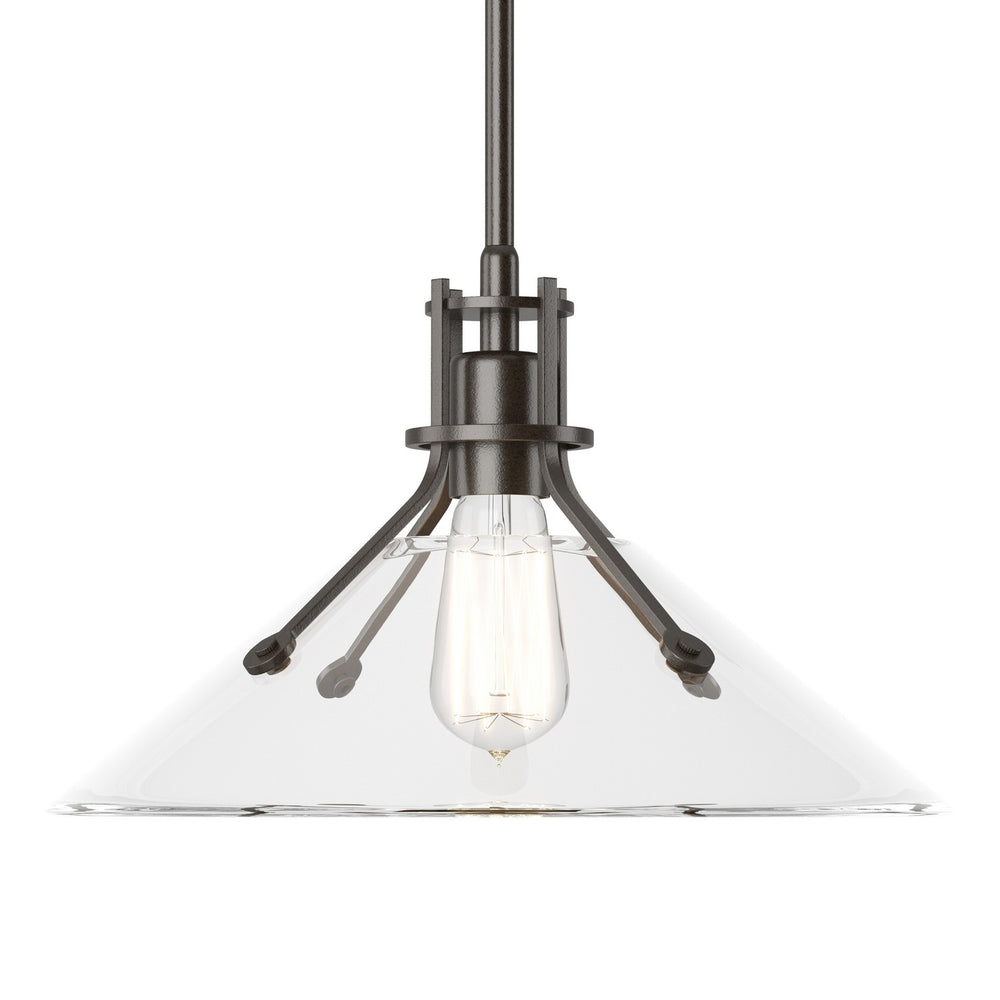Hubbardton Forge - One Light Pendant - Henry - Oil Rubbed Bronze- Union Lighting Luminaires Decor