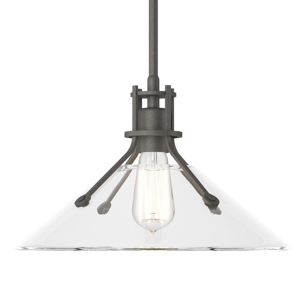 Hubbardton Forge - One Light Pendant - Henry - Natural Iron- Union Lighting Luminaires Decor