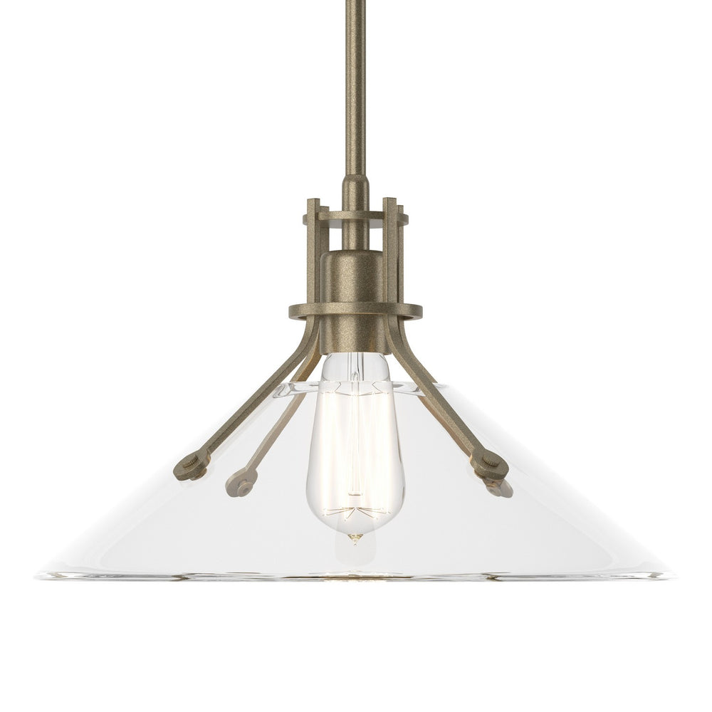 Hubbardton Forge - One Light Pendant - Henry - Soft Gold- Union Lighting Luminaires Decor