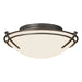 Hubbardton Forge - Two Light Flush Mount - Tryne - Dark Smoke- Union Lighting Luminaires Decor