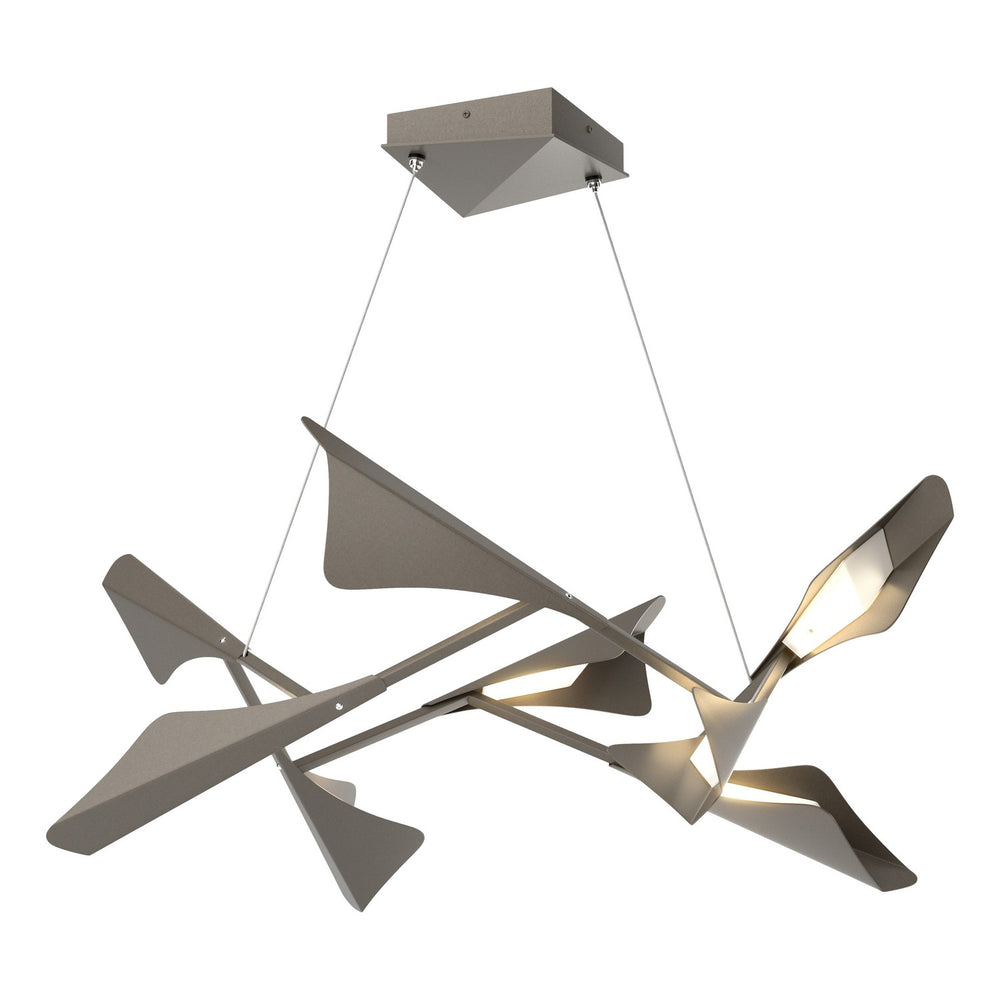 Hubbardton Forge - LED Pendant - Plume - Dark Smoke- Union Lighting Luminaires Decor
