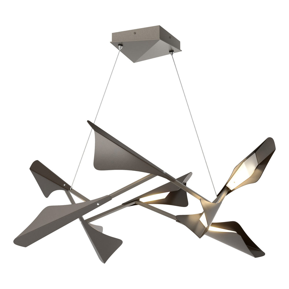 Hubbardton Forge - LED Pendant - Plume - Dark Smoke- Union Lighting Luminaires Decor