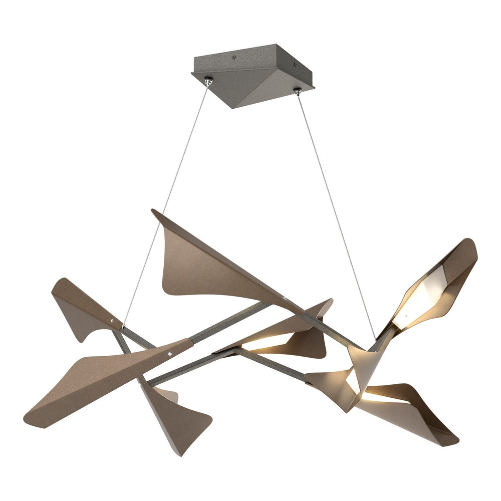 Hubbardton Forge - LED Pendant - Plume - Natural Iron- Union Lighting Luminaires Decor