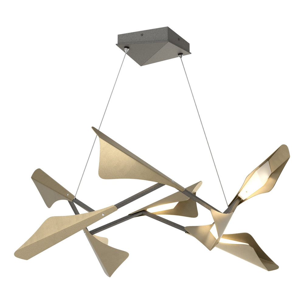 Hubbardton Forge - LED Pendant - Plume - Natural Iron- Union Lighting Luminaires Decor