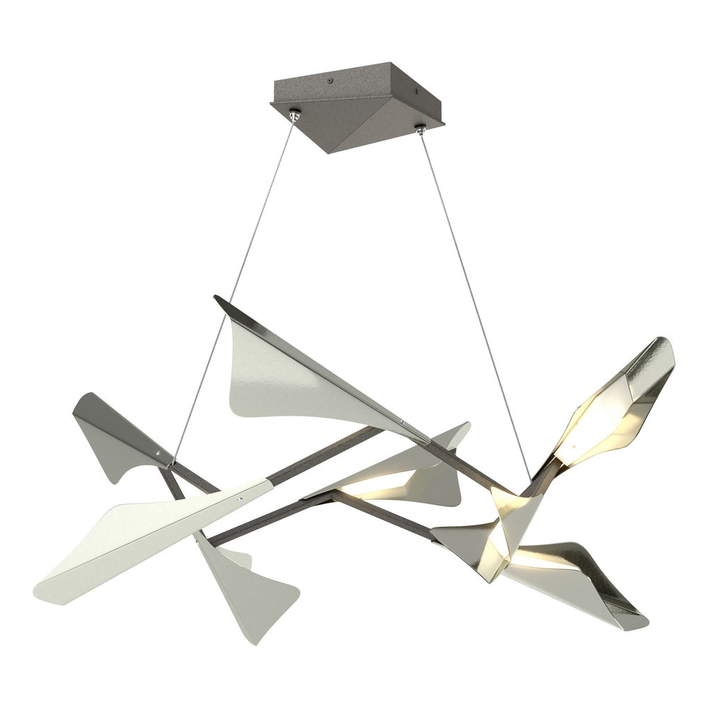 Hubbardton Forge - LED Pendant - Plume - Natural Iron- Union Lighting Luminaires Decor