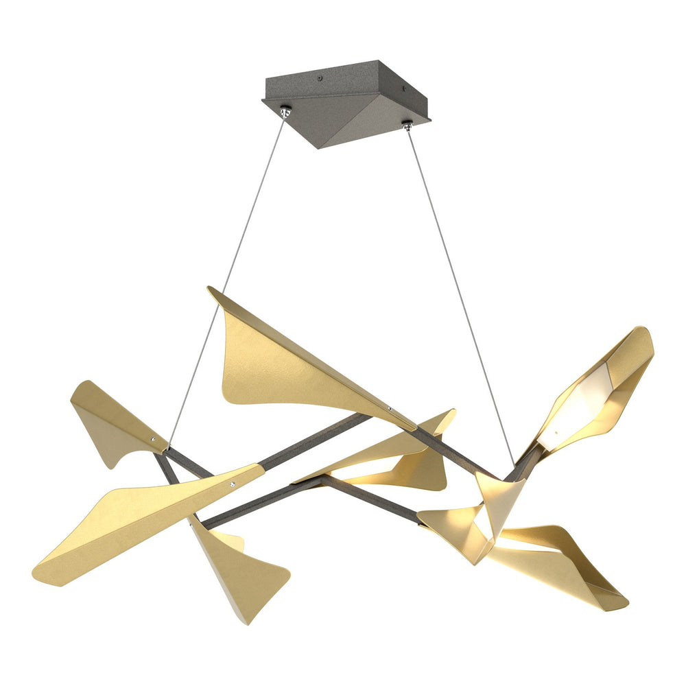 Hubbardton Forge - LED Pendant - Plume - Natural Iron- Union Lighting Luminaires Decor