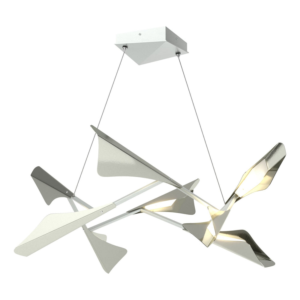 Hubbardton Forge - LED Pendant - Plume - Vintage Platinum- Union Lighting Luminaires Decor
