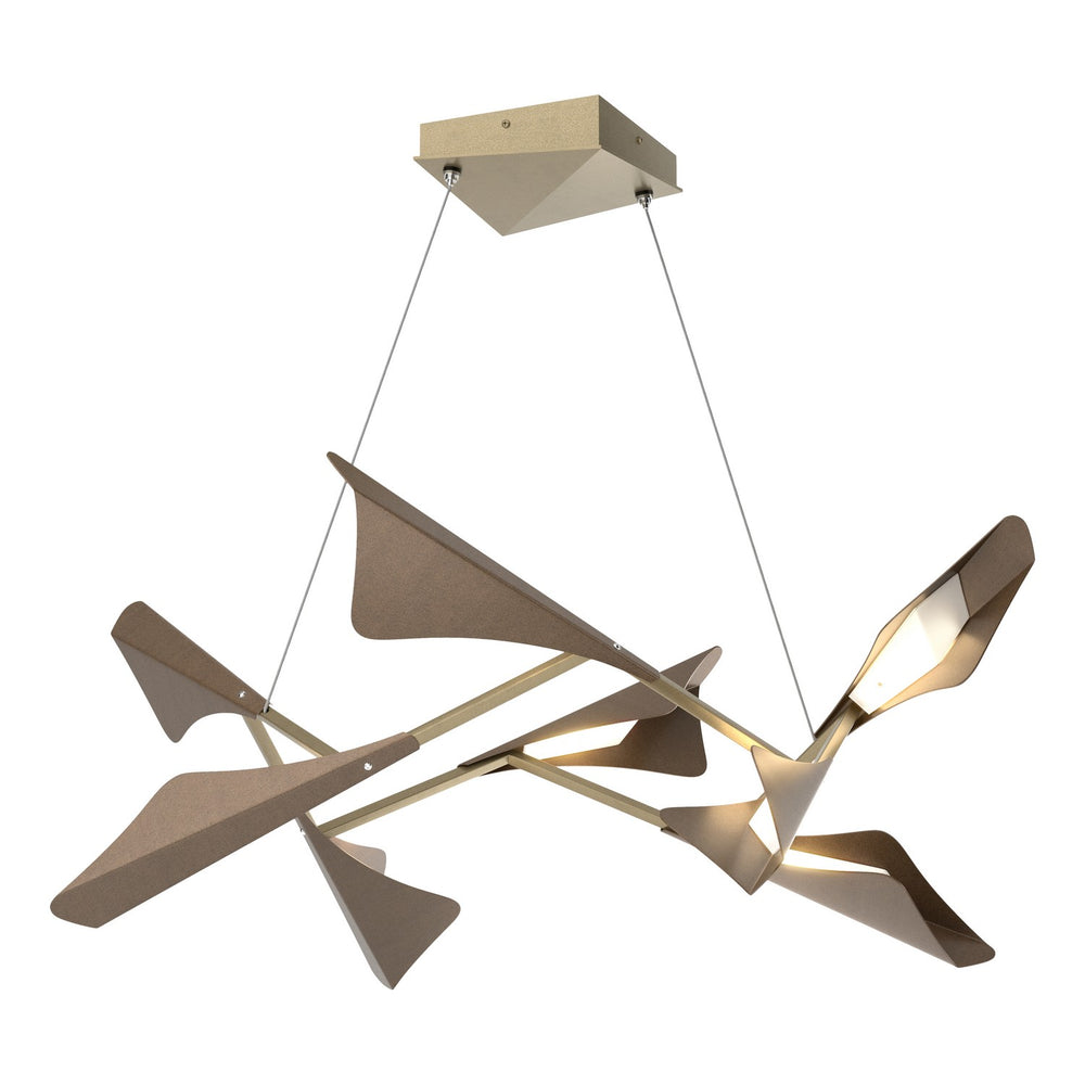 Hubbardton Forge - LED Pendant - Plume - Soft Gold- Union Lighting Luminaires Decor