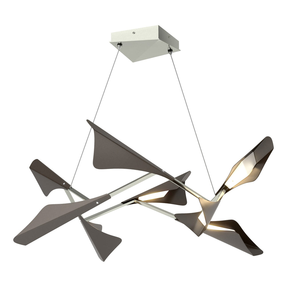 Hubbardton Forge - LED Pendant - Plume - Sterling- Union Lighting Luminaires Decor
