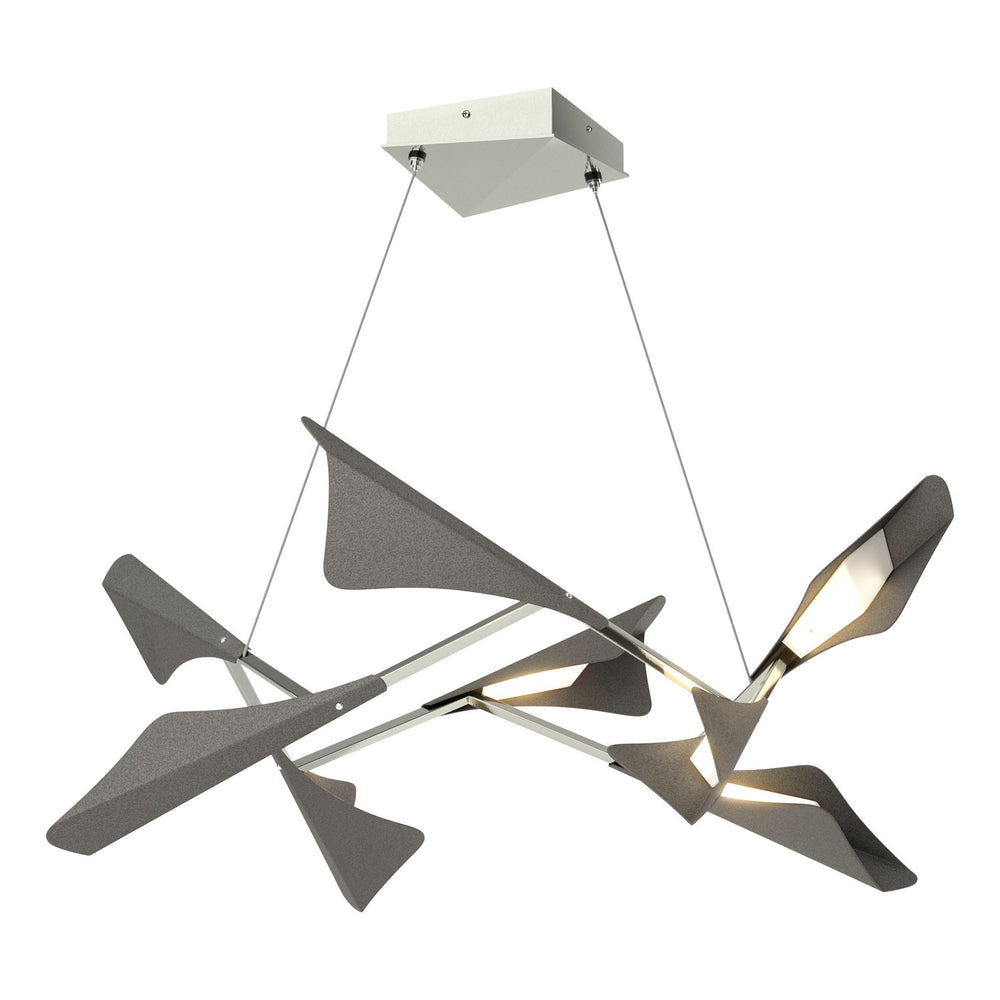 Hubbardton Forge - LED Pendant - Plume - Sterling- Union Lighting Luminaires Decor