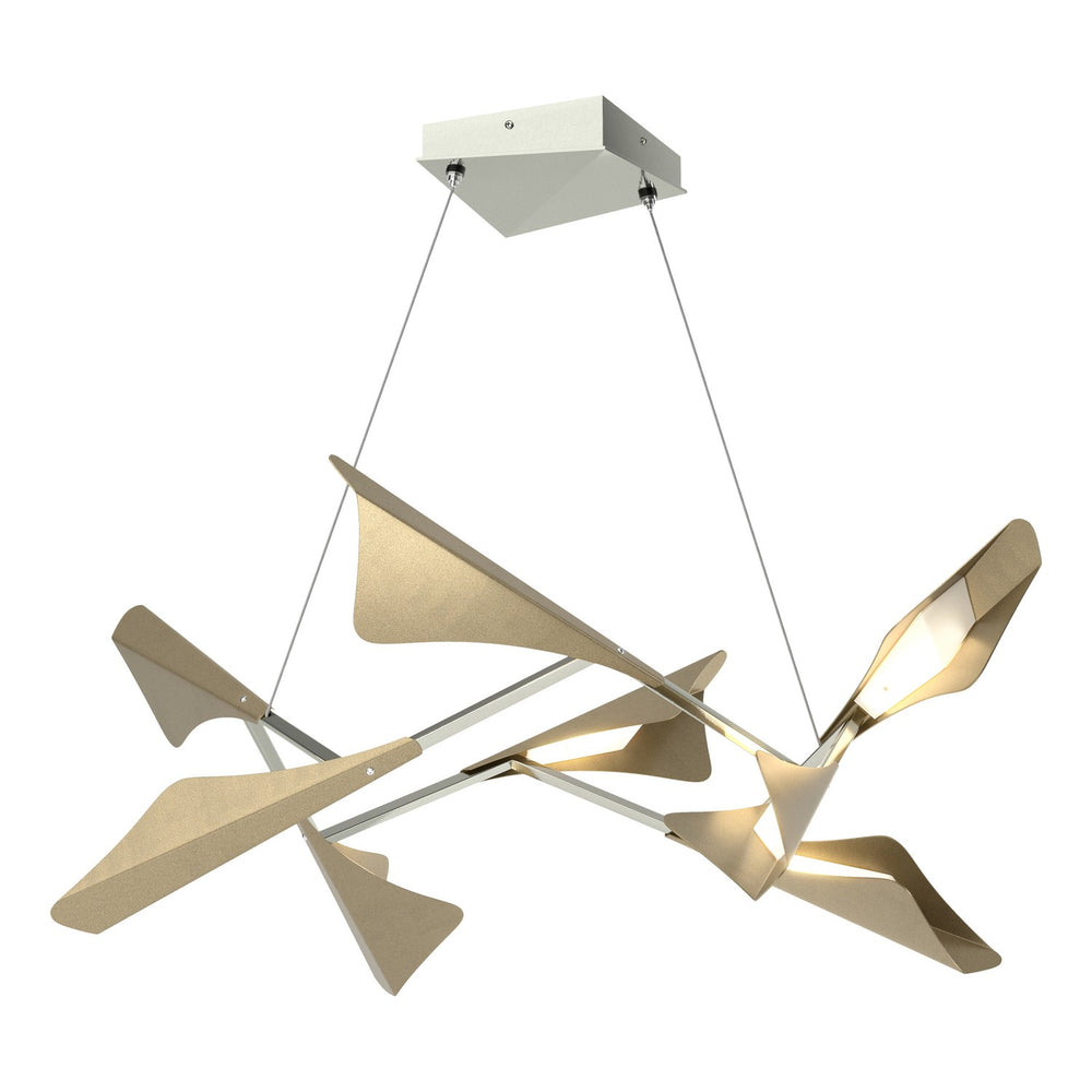Hubbardton Forge - LED Pendant - Plume - Sterling- Union Lighting Luminaires Decor
