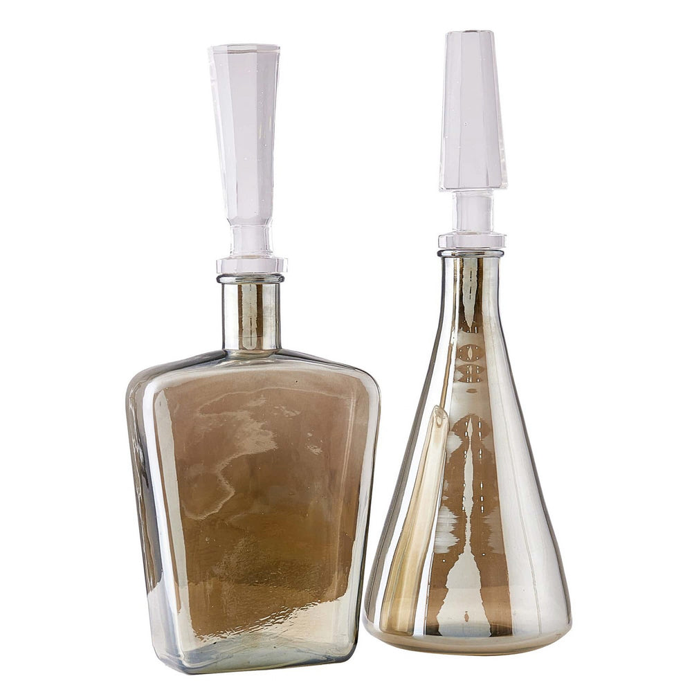 Arteriors - Decanters, Set of 2 - Talbany - Smoke Luster- Union Lighting Luminaires Decor