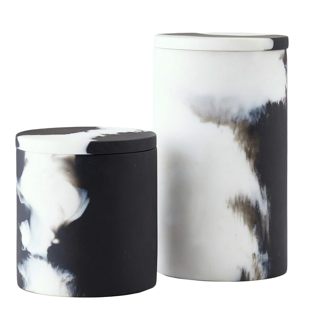 Arteriors - Containers, Set of 2 - Hollie - Black & White- Union Lighting Luminaires Decor