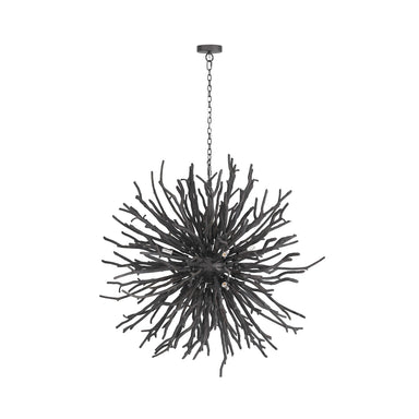 Arteriors - Eight Light Chandelier - Finch - Dark Gray Wash- Union Lighting Luminaires Decor