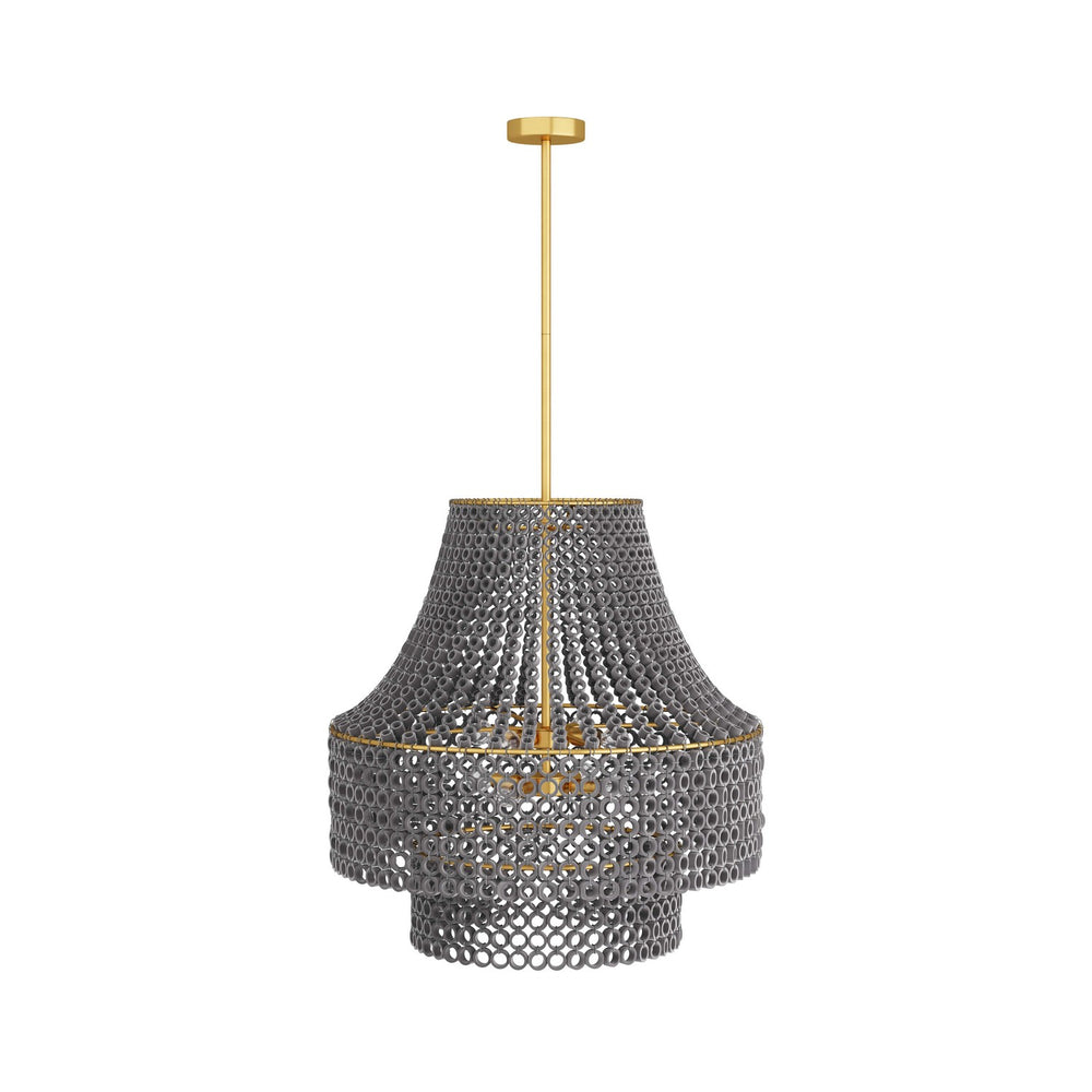 Arteriors - Eight Light Chandelier - Hannie - Gray Wash- Union Lighting Luminaires Decor