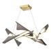 Hubbardton Forge - LED Pendant - Plume - Modern Brass- Union Lighting Luminaires Decor