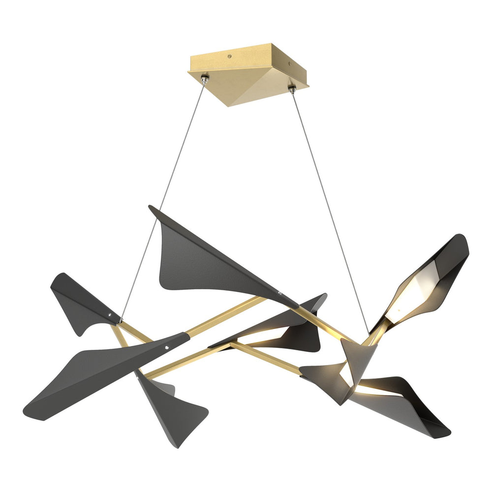 Hubbardton Forge - LED Pendant - Plume - Modern Brass- Union Lighting Luminaires Decor