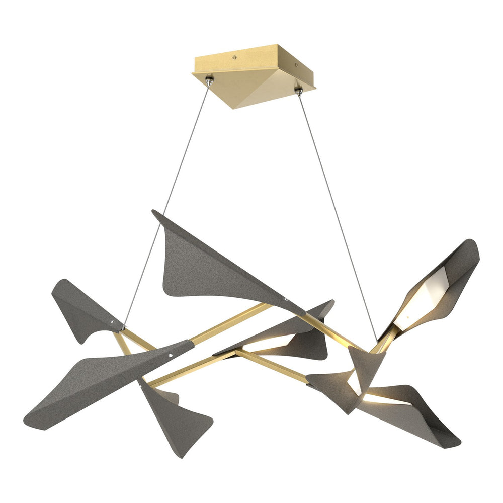 Hubbardton Forge - LED Pendant - Plume - Modern Brass- Union Lighting Luminaires Decor