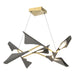 Hubbardton Forge - LED Pendant - Plume - Modern Brass- Union Lighting Luminaires Decor