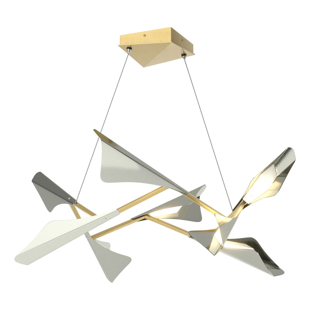 Hubbardton Forge - LED Pendant - Plume - Modern Brass- Union Lighting Luminaires Decor