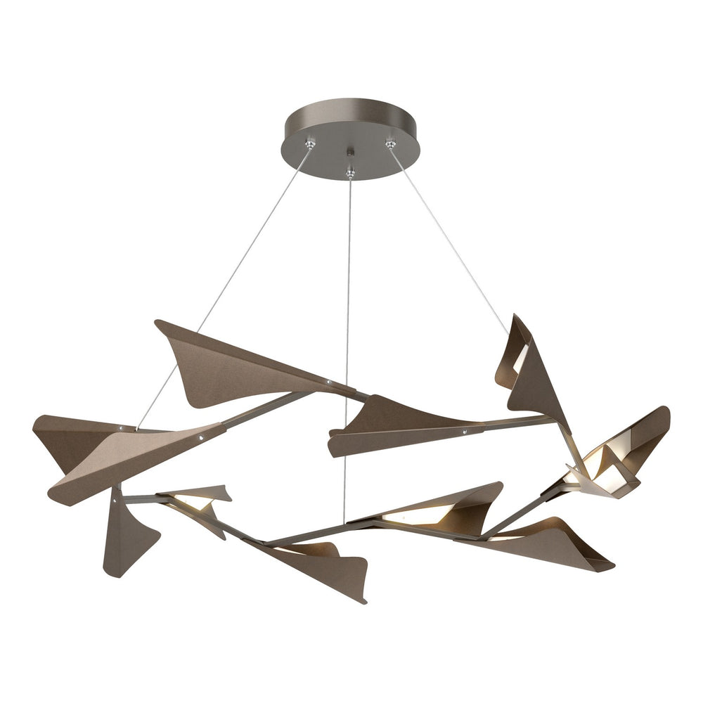 Hubbardton Forge - LED Pendant - Plume - Dark Smoke- Union Lighting Luminaires Decor