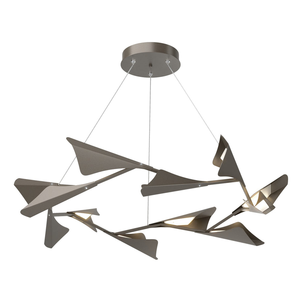 Hubbardton Forge - LED Pendant - Plume - Dark Smoke- Union Lighting Luminaires Decor