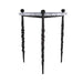Arteriors - End Table - Blackthorn - Galaxy Marble/Blackened Iron- Union Lighting Luminaires Decor