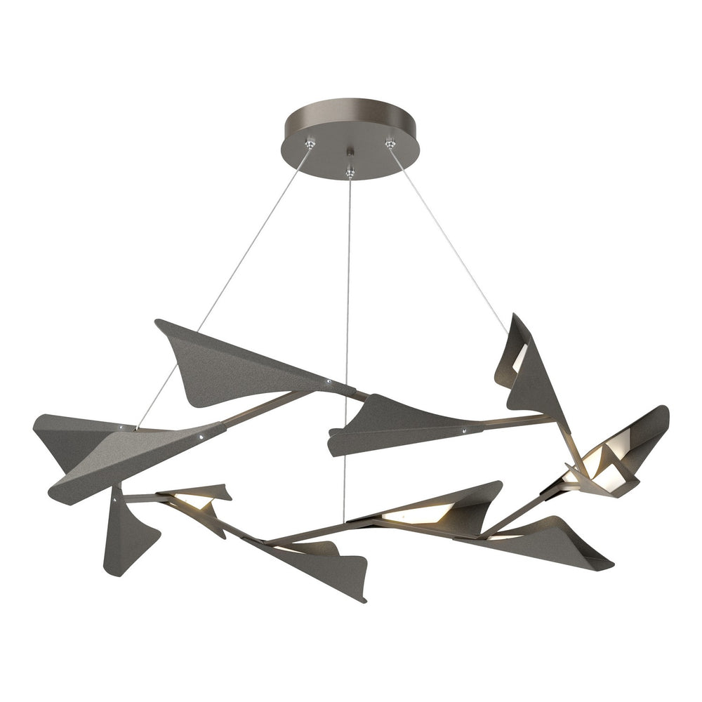 Hubbardton Forge - LED Pendant - Plume - Dark Smoke- Union Lighting Luminaires Decor
