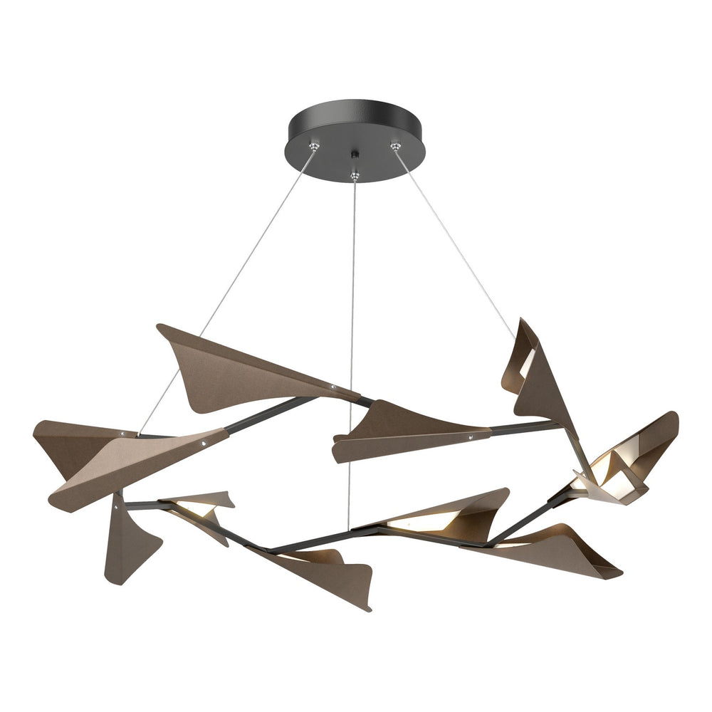 Hubbardton Forge - LED Pendant - Plume - Black- Union Lighting Luminaires Decor