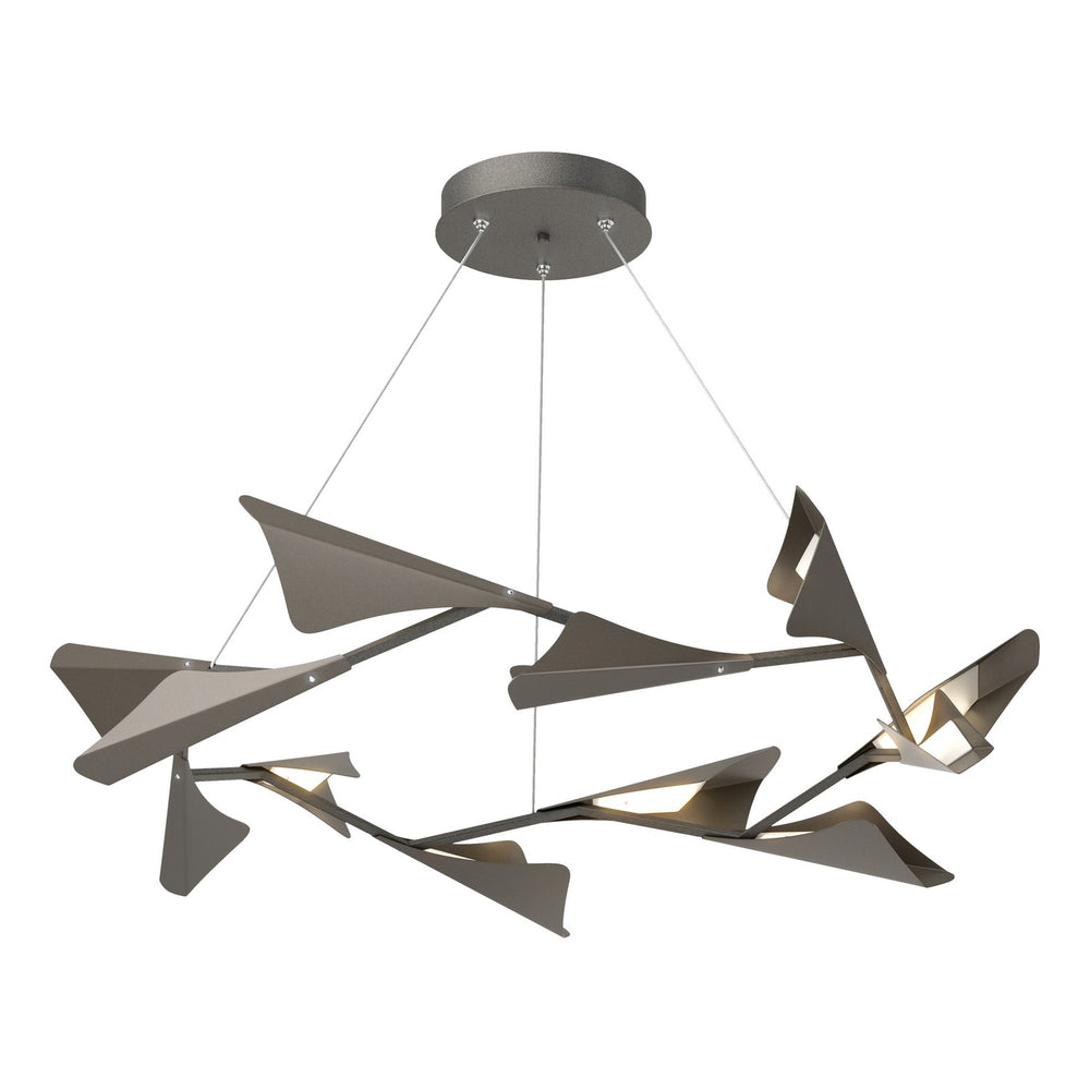 Hubbardton Forge - LED Pendant - Plume - Natural Iron- Union Lighting Luminaires Decor
