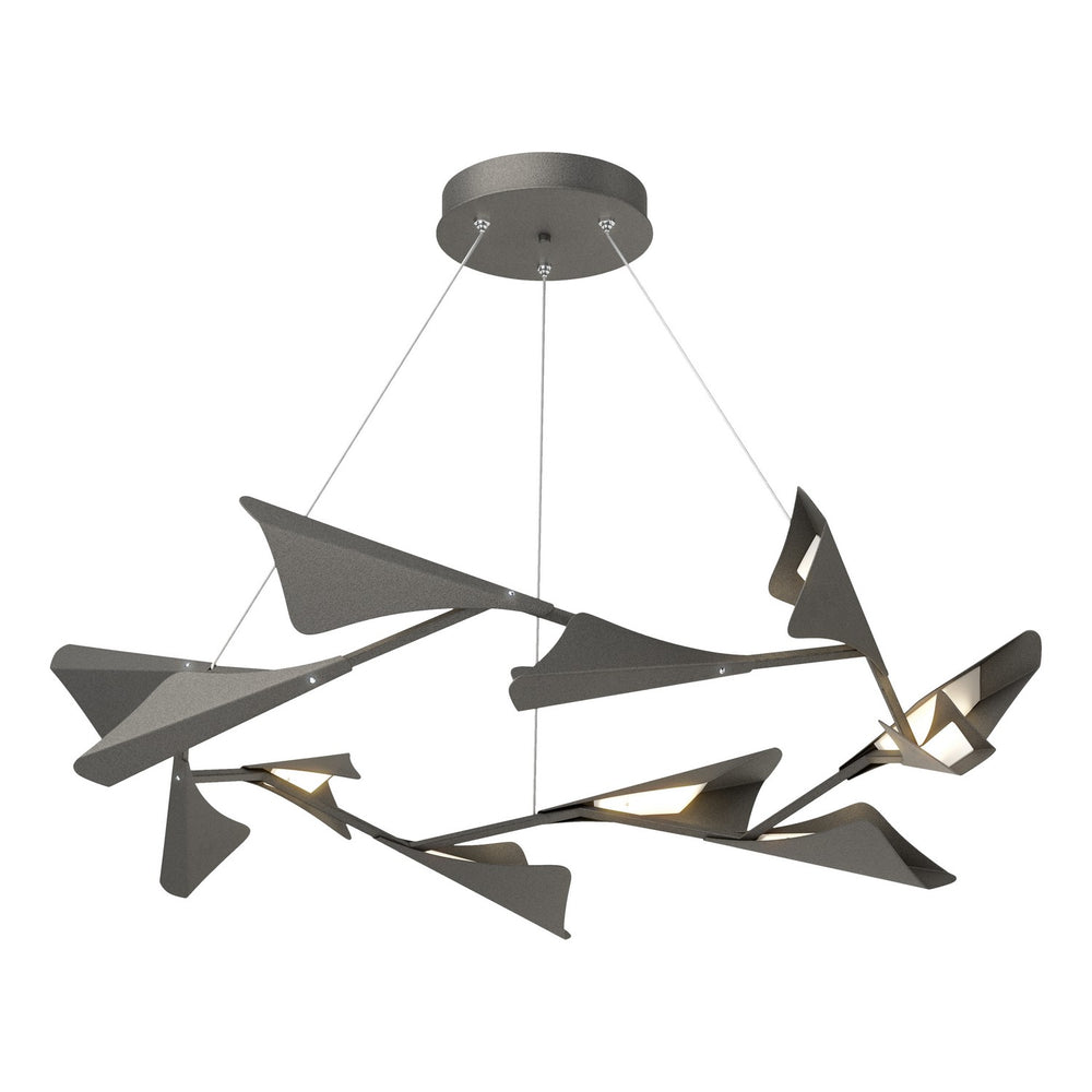 Hubbardton Forge - LED Pendant - Plume - Natural Iron- Union Lighting Luminaires Decor
