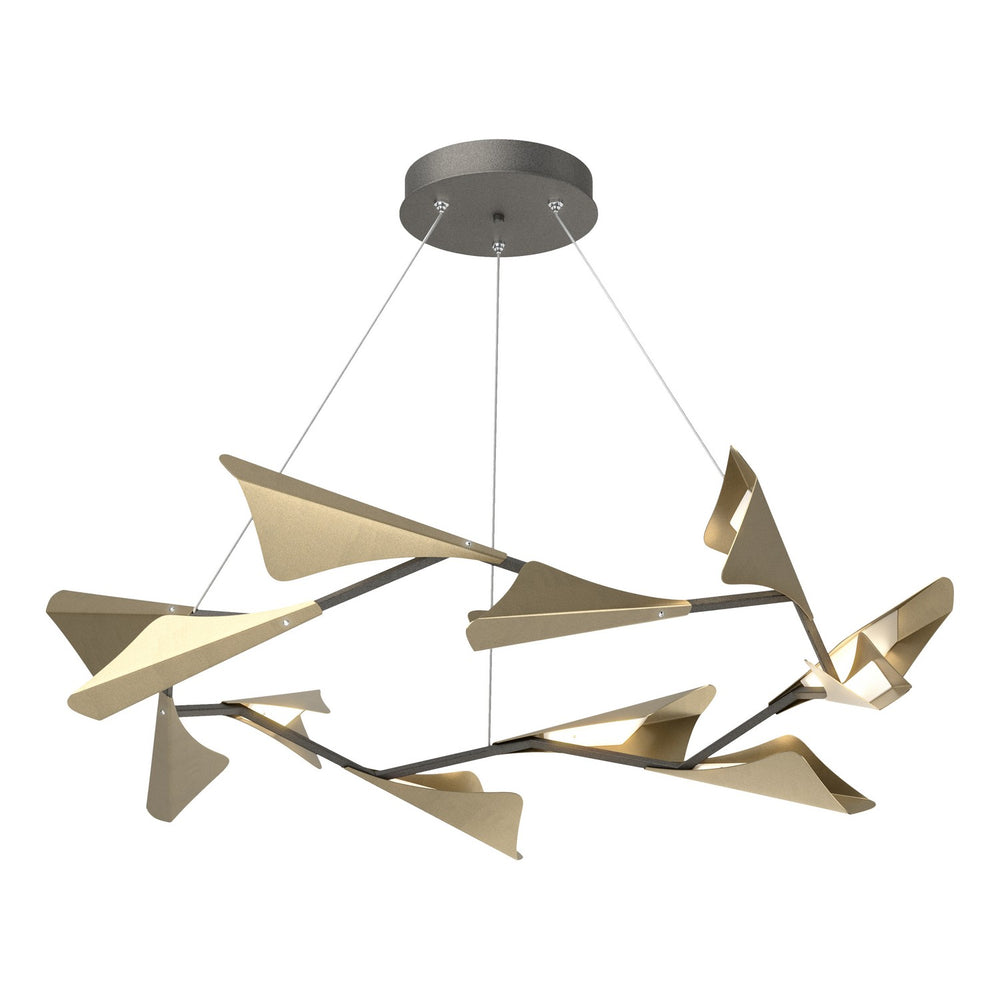 Hubbardton Forge - LED Pendant - Plume - Natural Iron- Union Lighting Luminaires Decor