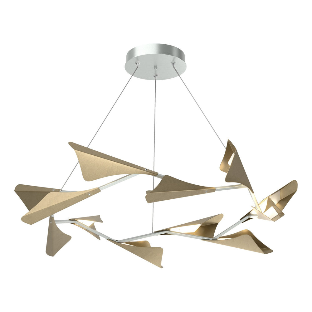 Hubbardton Forge - LED Pendant - Plume - Vintage Platinum- Union Lighting Luminaires Decor