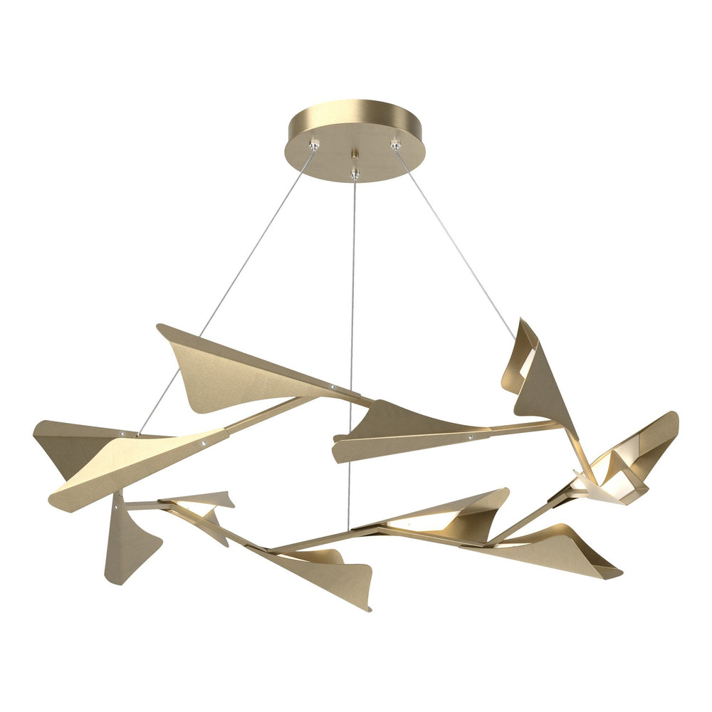 Hubbardton Forge - LED Pendant - Plume - Soft Gold- Union Lighting Luminaires Decor