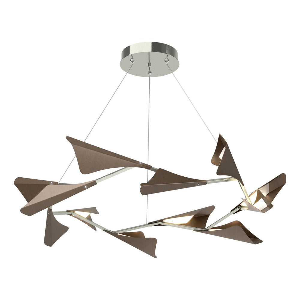 Hubbardton Forge - LED Pendant - Plume - Sterling- Union Lighting Luminaires Decor