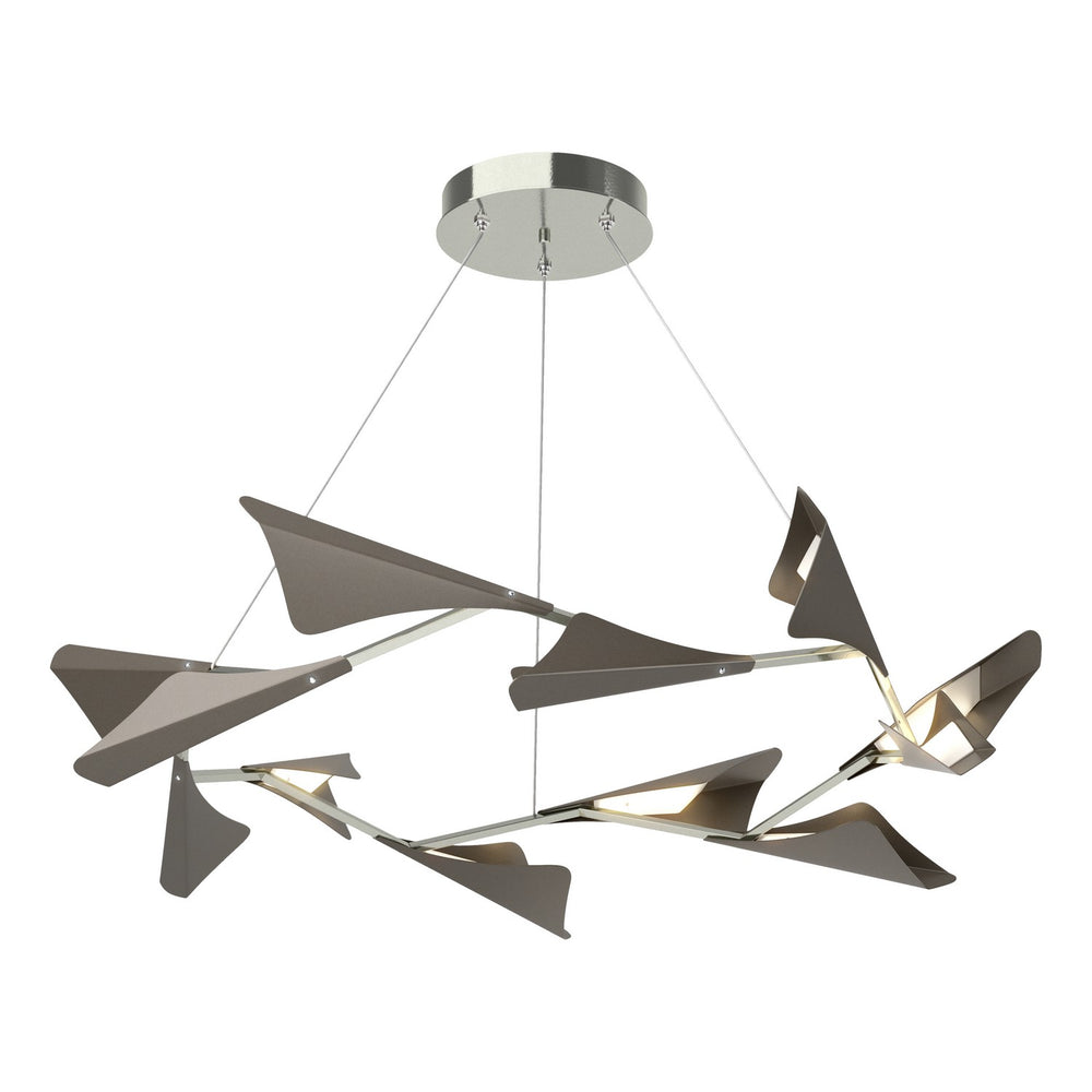 Hubbardton Forge - LED Pendant - Plume - Sterling- Union Lighting Luminaires Decor