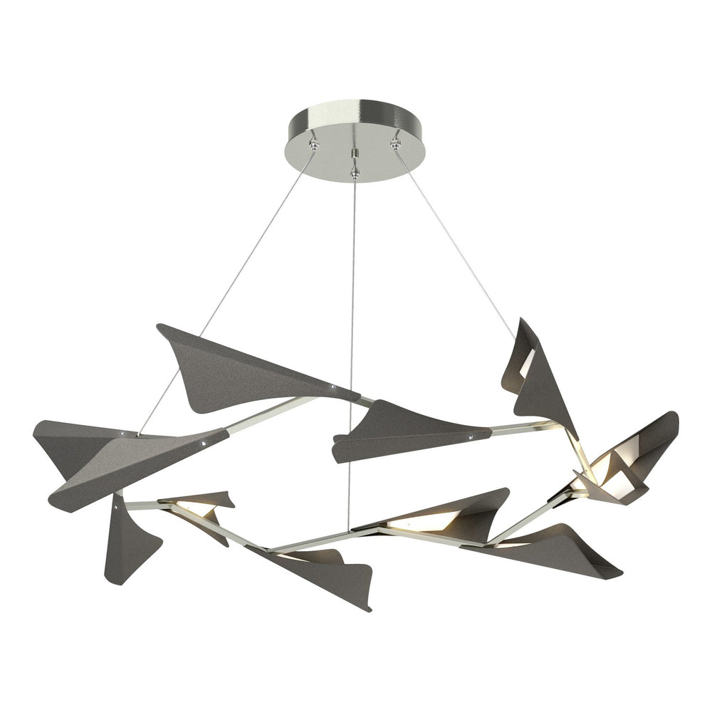 Hubbardton Forge - LED Pendant - Plume - Sterling- Union Lighting Luminaires Decor