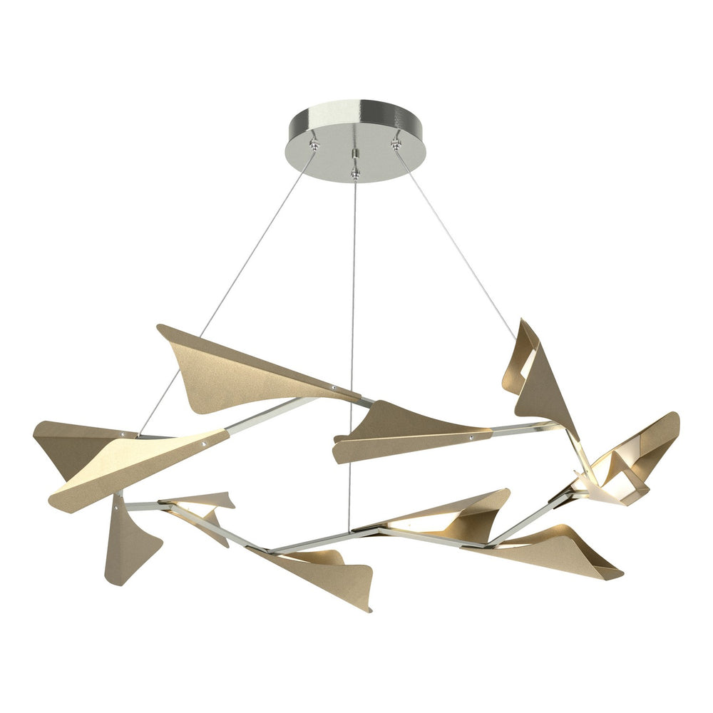 Hubbardton Forge - LED Pendant - Plume - Sterling- Union Lighting Luminaires Decor