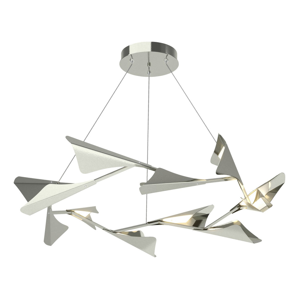 Hubbardton Forge - LED Pendant - Plume - Sterling- Union Lighting Luminaires Decor