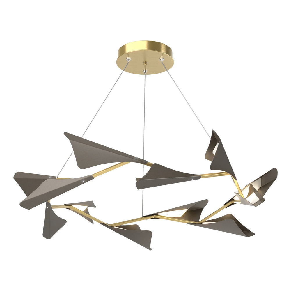 Hubbardton Forge - LED Pendant - Plume - Modern Brass- Union Lighting Luminaires Decor