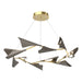 Hubbardton Forge - LED Pendant - Plume - Modern Brass- Union Lighting Luminaires Decor