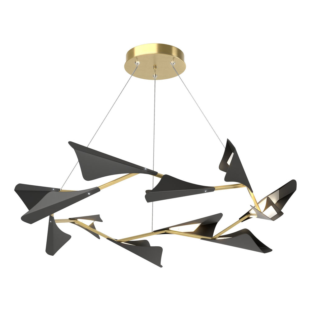 Hubbardton Forge - LED Pendant - Plume - Modern Brass- Union Lighting Luminaires Decor