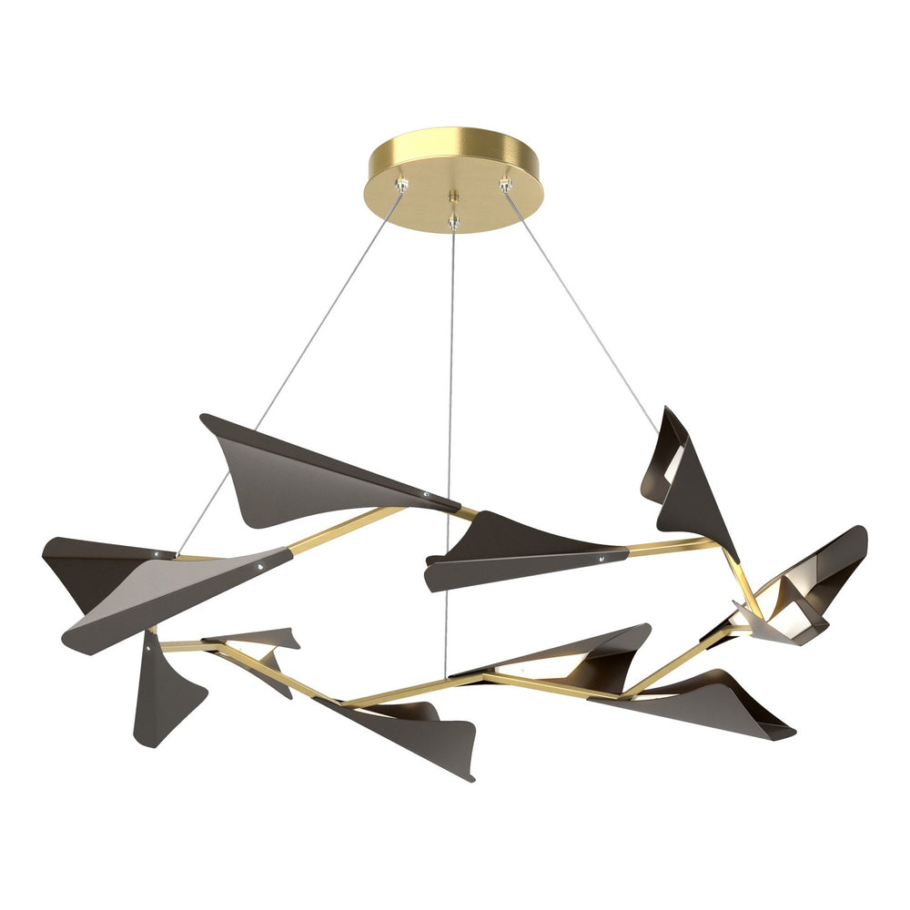 Hubbardton Forge - LED Pendant - Plume - Modern Brass- Union Lighting Luminaires Decor