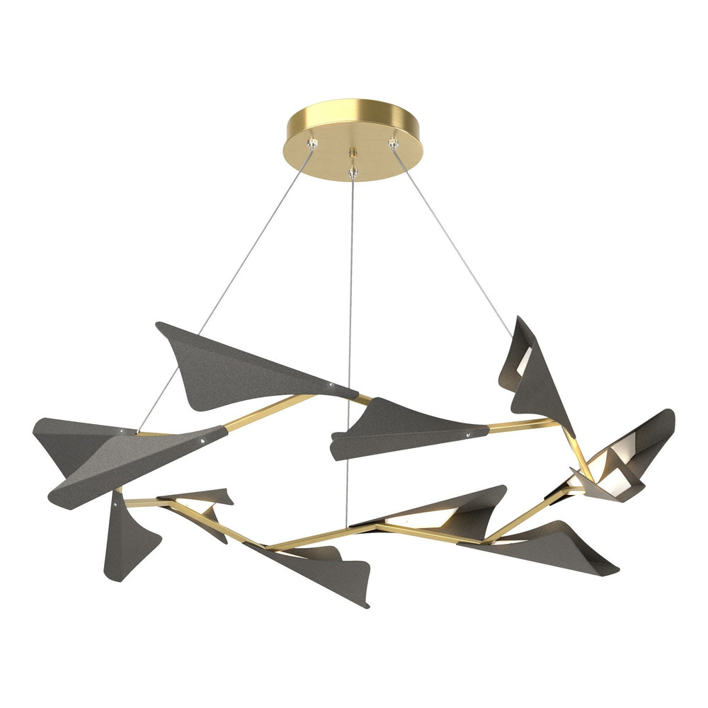 Hubbardton Forge - LED Pendant - Plume - Modern Brass- Union Lighting Luminaires Decor