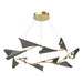 Hubbardton Forge - LED Pendant - Plume - Modern Brass- Union Lighting Luminaires Decor