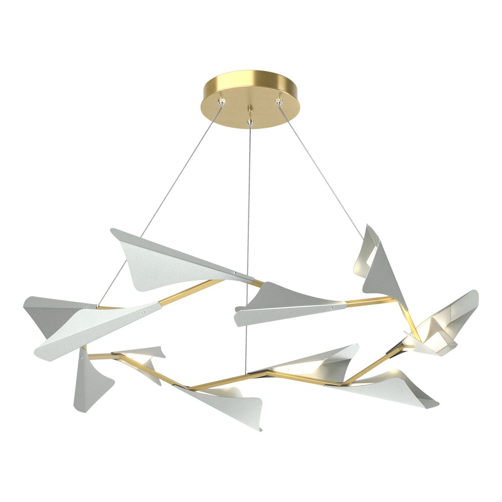 Hubbardton Forge - LED Pendant - Plume - Modern Brass- Union Lighting Luminaires Decor