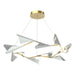 Hubbardton Forge - LED Pendant - Plume - Modern Brass- Union Lighting Luminaires Decor